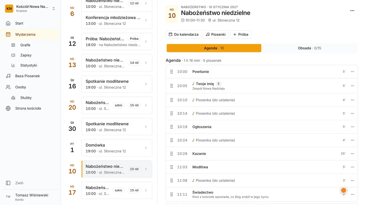 Krok 8: Gotowe? Opublikuj, a zobaczy je cały kościół.