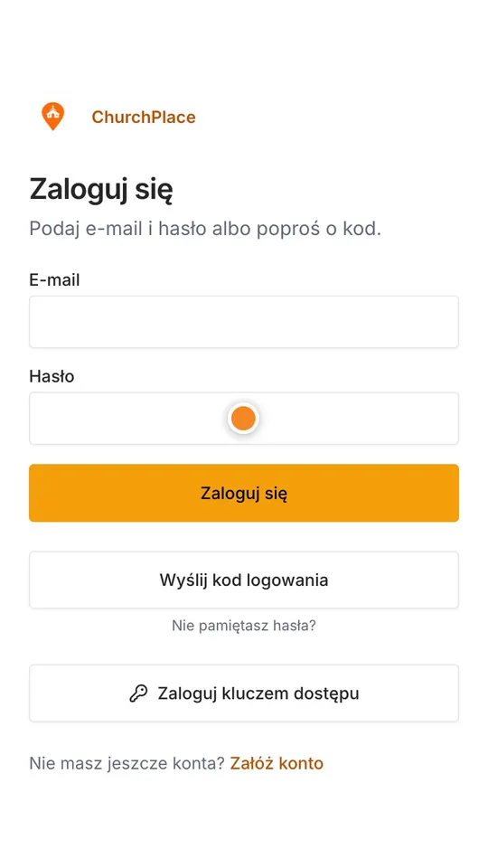 Krok 2: Logujesz się tak jak dotąd: tym samym adresem e-mail i tym samym hasłem.