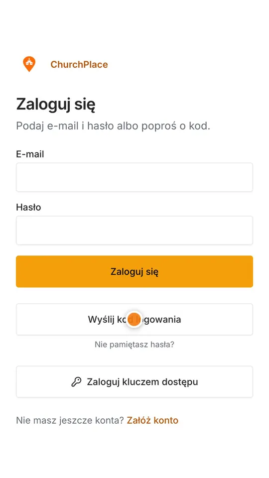 Krok 3: Nie pamiętasz hasła? Poproś o kod logowania. Przyjdzie na Twój e-mail.