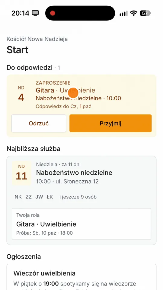 Krok 10: Stuknij je, a od razu przejdziesz do zaproszenia.