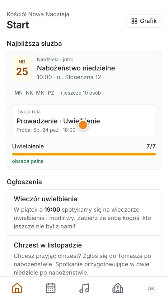 Krok 1: Prowadzisz służbę? Wszystko o Twoim zespole masz w jednym miejscu.