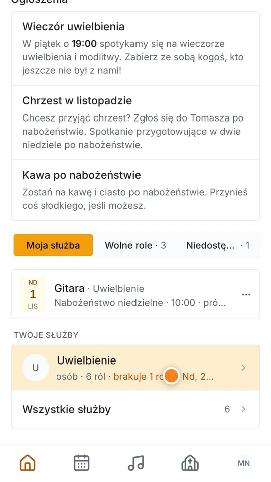 Krok 7: Lider od razu zobaczy brak w obsadzie. Im wcześniej, tym lepiej.